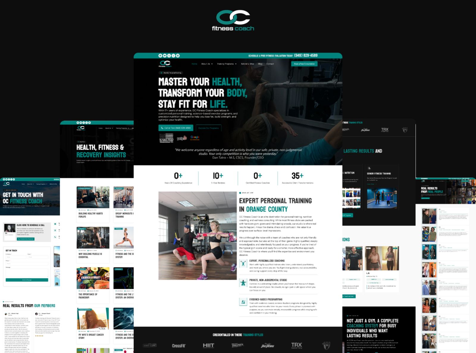 OC Fitness Coach — Personal Training & Nutrition Website