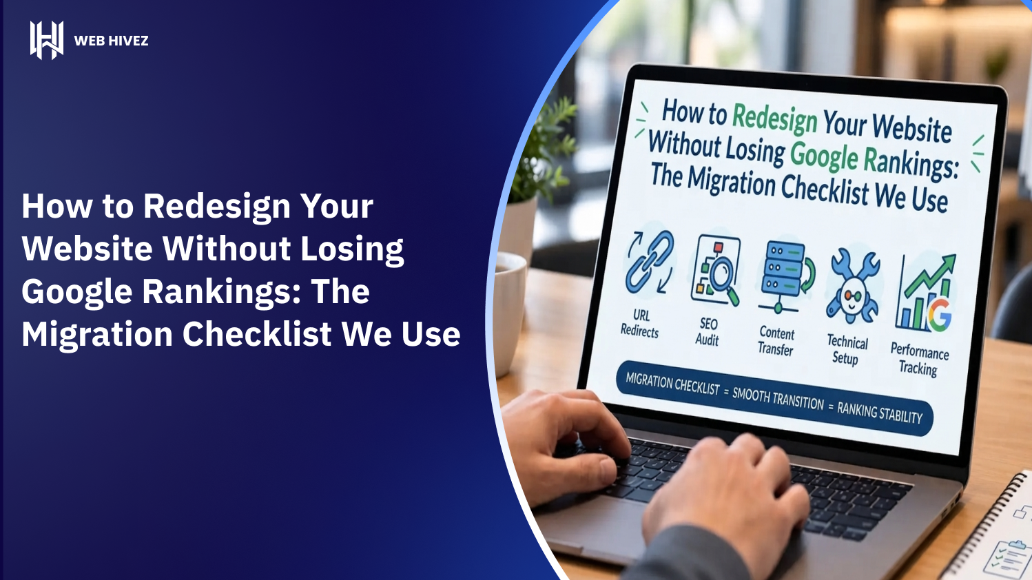 Checklist for redesigning a website without losing Google rankings